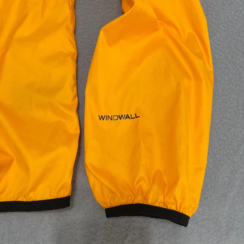 The North Face Mens Fanorak WindWall Anorak Jacket Yellow Black‎ NF0A3FZL Small